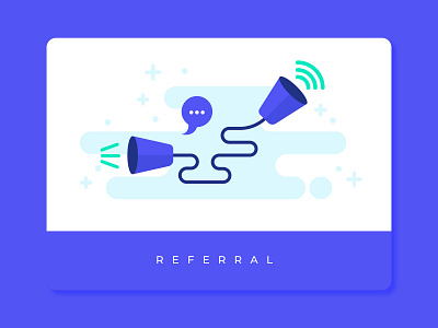 REFERRAL POPUP abstract colors concept design designer dribbble illustration minimal ui vector