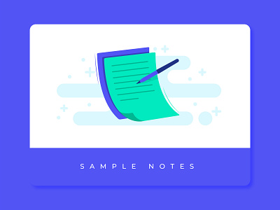 SAMPLE NOTES abstract app character color colors combination concept creative design designer digital art dribbble illustration latest minimal ui ux vector