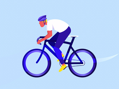 BIKER abstract biker casual character color colors concept creative cycle cyclist digital art dribbble english illustration latest lifestyle minimal rider vector