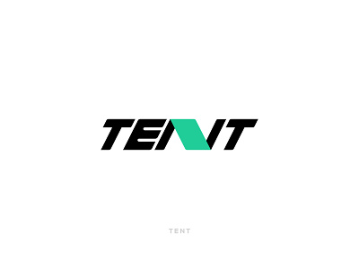 TENT - Combination Mark abstract angle clever logo concept custom type dribbble green latest logo logo design logo designer logo maker logo mark logodesign minimal minimalist logo tent vacation