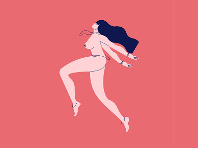 FREEDOM - Illustration abstract character colors combination concept creative design digital art dribbble freedom illustration nude nudeart vector women