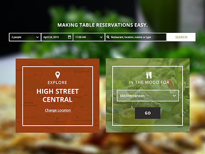 Table Reservation UI ui web widgets