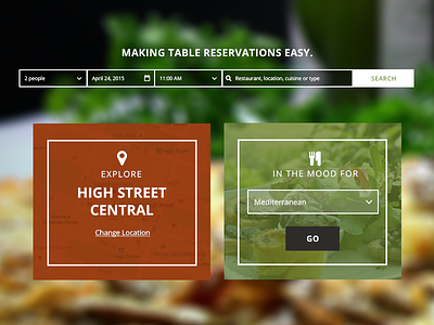 Table Reservation UI