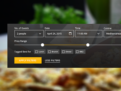 Table Reservation Search UI