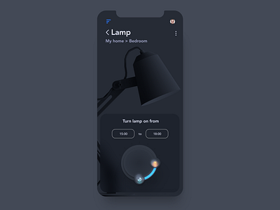 Smart Home Dark Mode app ui minimalism mobile product design smart home ui