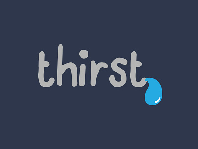 Thirst Logo adobe design graphic design icon illustrator logo thirst