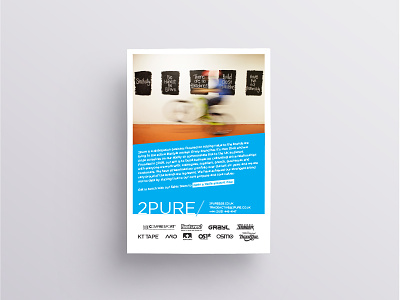 2pure Trade Show Leaflet a5 adobe advert graphic design indesign layout leaflet