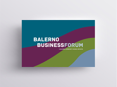 Balerno Business Forum Identity adobe business card design edinburgh graphic design ident identity illustrator