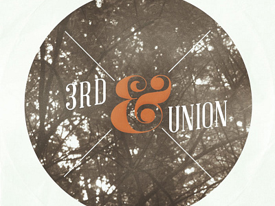 3rd & Union 3rd union album cover album layout ampersand circle texture woods