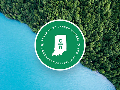 Carbon Neutral Indiana - Badge badge carbon neutral circle energy environment indiana