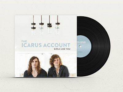 Album Layout for The Icarus Account album artwork layout music packaging print the icarus account vinyl