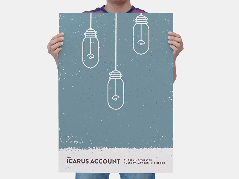 Concert Poster animated bulb concert gif illustration indianapolis light music poster print show texture