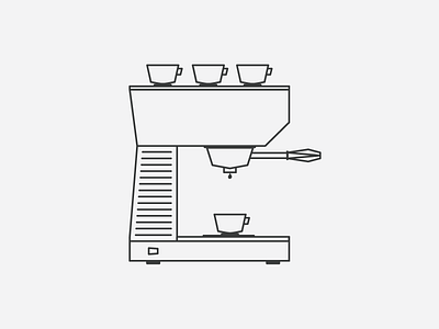 Espresso Machine caffeine coffee cup espresso iconography icons line machine