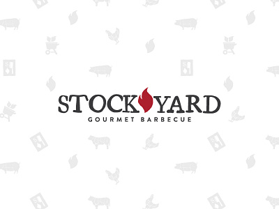 Stockyard BBQ Branding branding flame food truck gourmet grill identity indianapolis logo