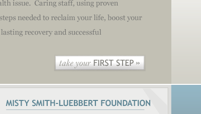 Take Your First Step button