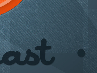 ast • blue cursive orange podcast texture