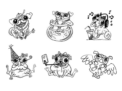 Pugs sketch