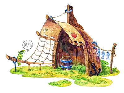 wanderer clipart house