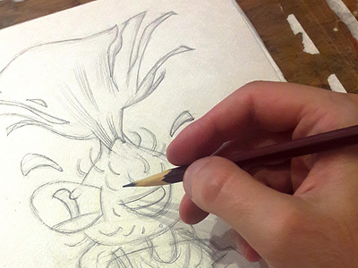 mr Thistle character in progress