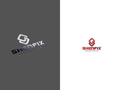 Shenfix Electronics Logo brand electronics identity logo