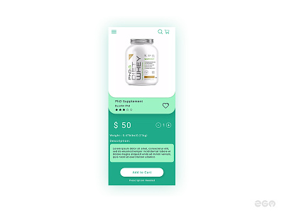 Pharma App detail page android android app app brand colour design flat health app ios pharmacy ui uidesign ux