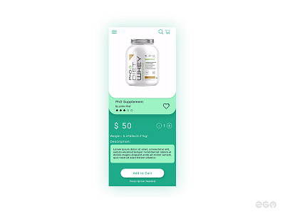 Pharma App detail page