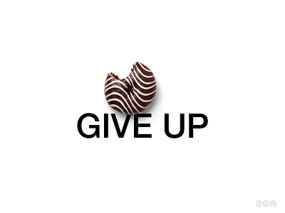 Don't give up minimal poster