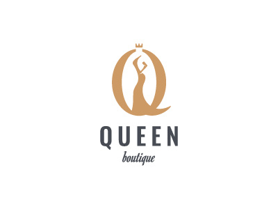 Queen boutique dress logo mark q queen