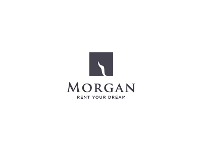 Morgan branding design emblem horse logo mark rent vector