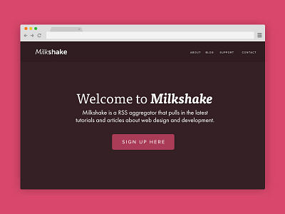 Mikshake Color Palette design development flat milkshake news rss webdesign
