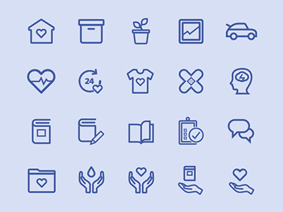 Community Connections Iconography healthcare icon iconography icons rehabilitation