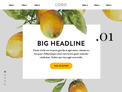 Lemons food fruit homepage lemons produce ui ui design ux web design yellow