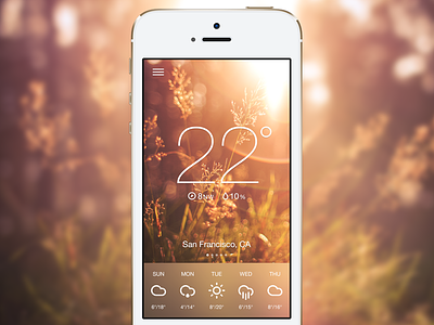 Another weather app app design ios iphone photoshop ui weather