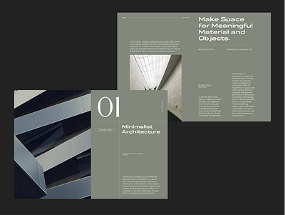 Minimal Architecture - Layout branding design graphic design layout magazine minimal presentation typography ui