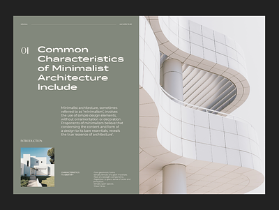 Minimal Architecture - Layout branding design graphic design layout magazine presentation typography ui