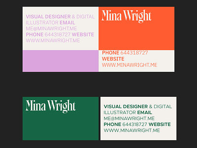 Business Card/ Design & Typography branding business card design graphic design layout logo minimal typography