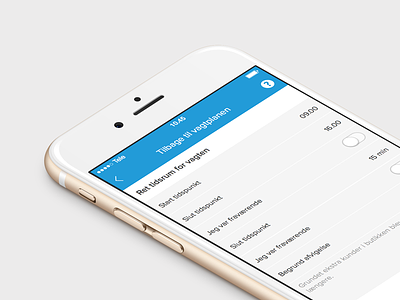 Smartplan Webapp app blue iphone navigation settings tab webapp