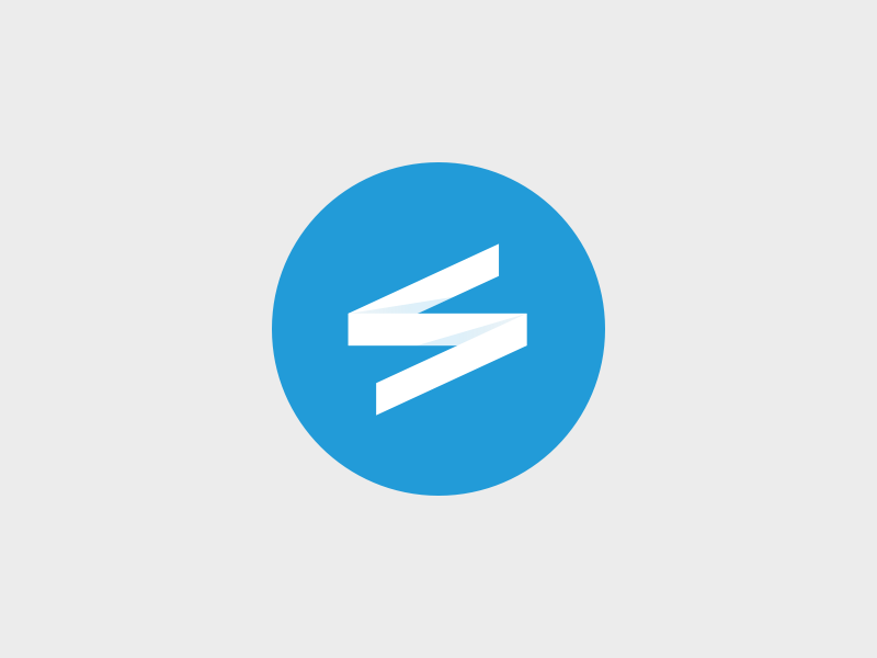 Logo concept logo blue smartplan round