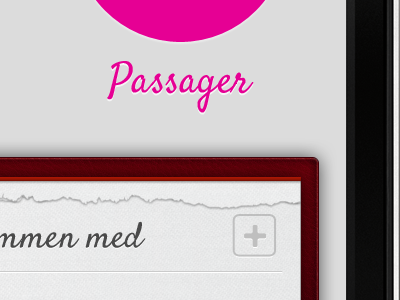 Torn paper (Again) add app book car contact drive driver grey iphone list pink webapp