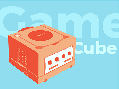Summer GameCube colors console design flat gamecube gaming console nintendo nintendo gamecube retro stuff video game