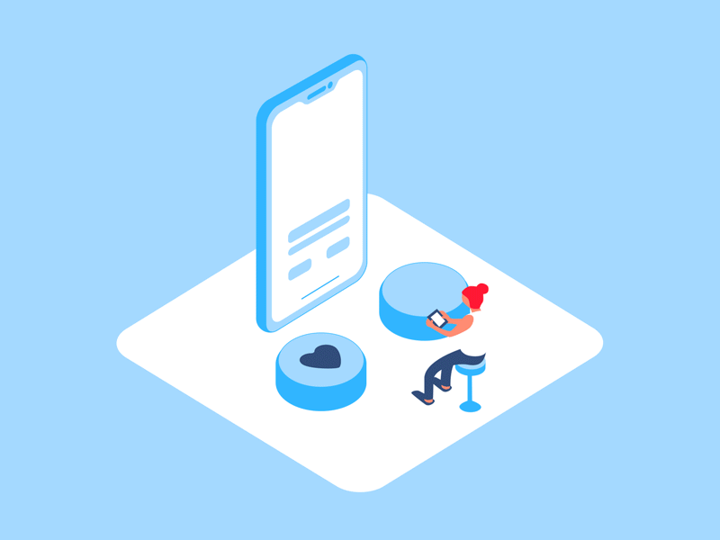 Memento going isometric: Delivery after effects animation colors face recognition isometric onboarding progressive web app pwa ui web performance