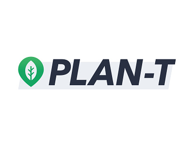 Logo App 🌱Plan-T app branding design logo minimal plant ui vegan