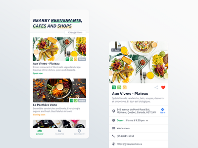 Explore Plan-T 🌱 app design mobile ui ux vector vegan