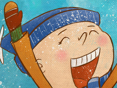 Snowday 002 character illustration kidlitart snowday