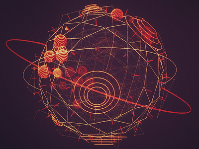 Planet Analysis /// hologram houdini interface ui ux vr