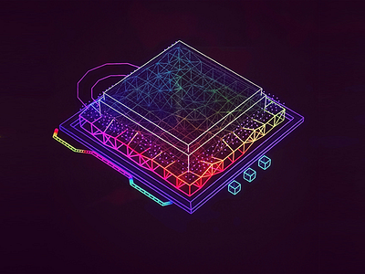 Rainbow Spectrum Widget hologram houdini interface rainbow spectrum ui ux vr