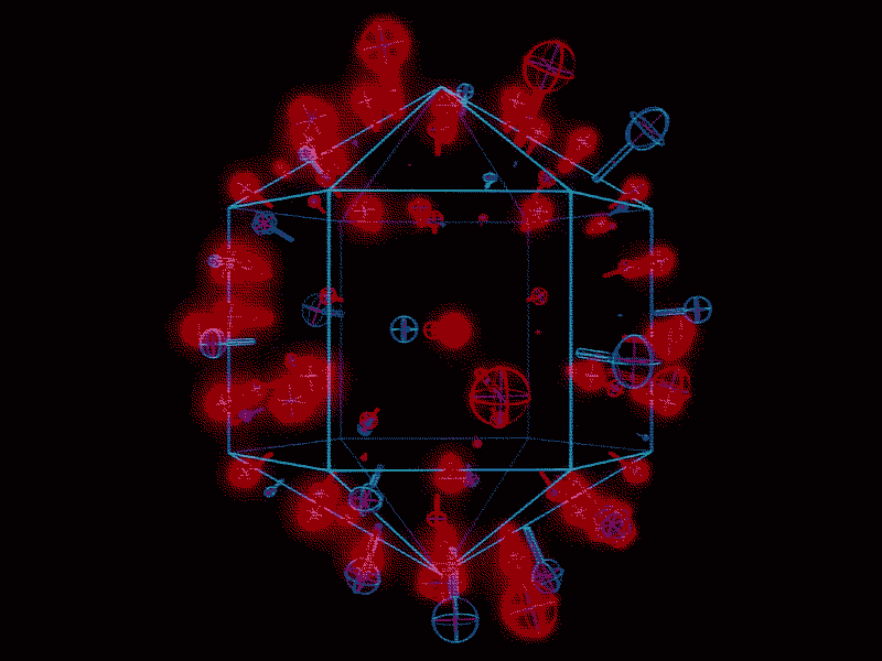 Diamond Virus /// gif hologram houdini interface loop scifi ui ux virus vr