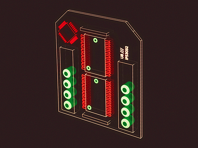 Rom Cartridge 1 /// data hologram houdini interface scifi ui ux vr