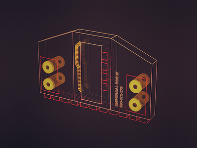 Rom Cartridge 2 // data hologram houdini interface scifi ui ux vr