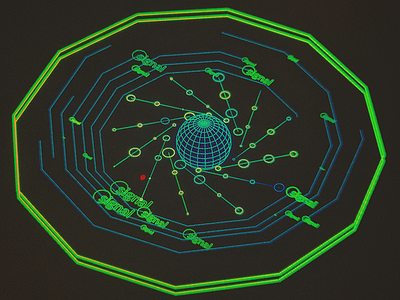 Pirate Signal /// 3d cg hologram houdini scifi ui ux